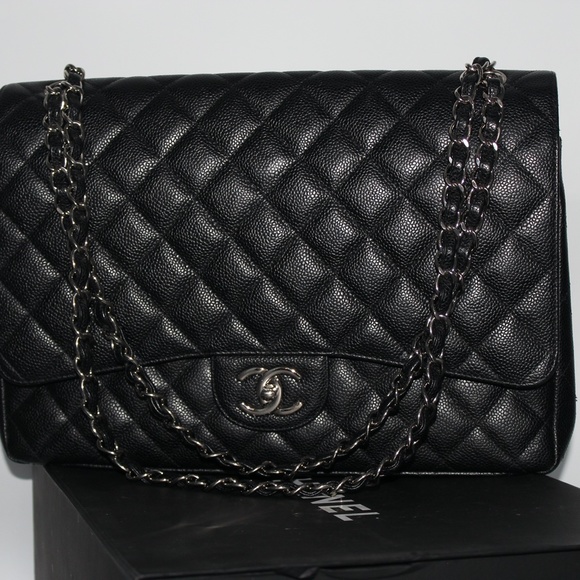 Chanel Caviar Quilted Maxi Double Flap Black - Picture 6 of 16